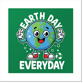 Earth Day Everyday Peace Sign Posters and Art